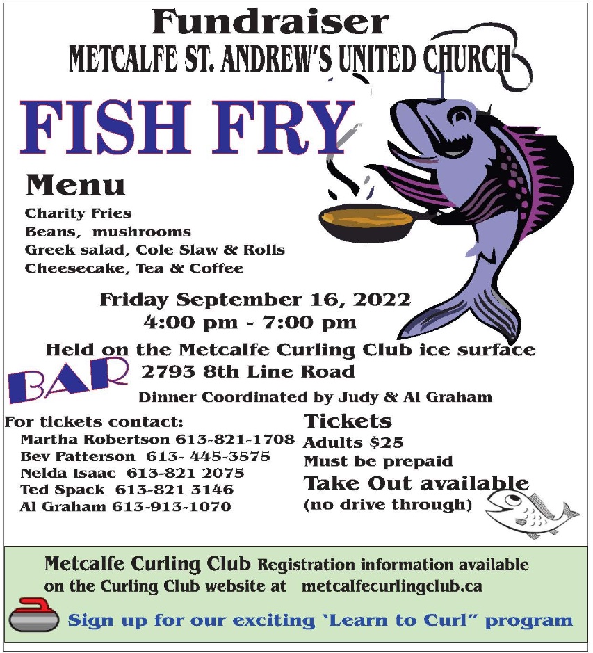 Metcalfe St. Andrews United Church Fish Fry